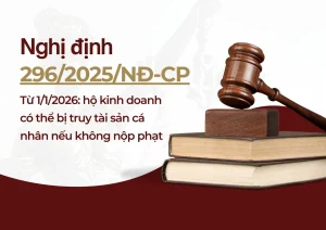 Từ 1/1/2026: hộ kinh doanh có thể bị truy tài sản cá nhân nếu không nộp phạt