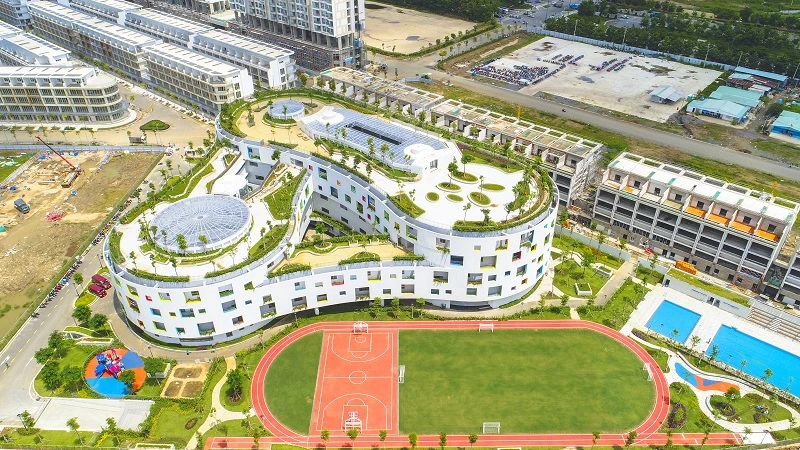 Trường Quốc tế Việt Úc VAS Sala Mega Campus nằm trong khu đô thị Sala Thủ Thiêm