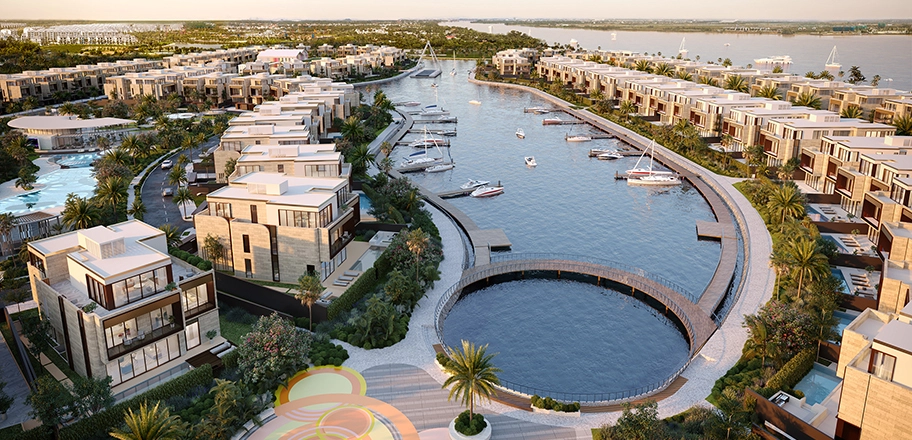 Biệt thự ven sông The Rivus Elie Saab tại TP. Thủ Đức với bến du thuyền riêng và kiến trúc hàng hiệu Elie Saab