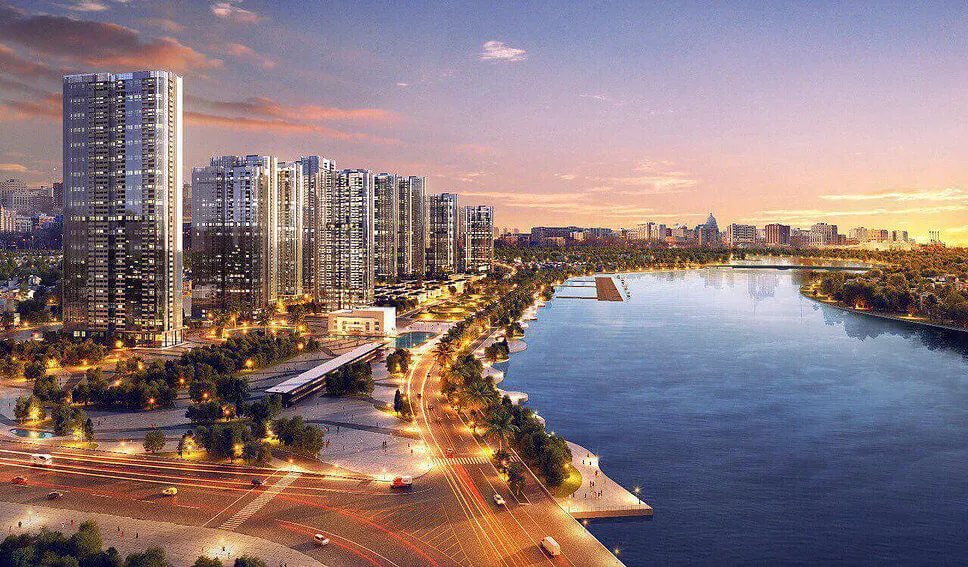 Khu biệt thự ven sông Vinhomes Golden River The Victoria tại Ba Son Quận 1 nhìn ra sông Sài Gòn
