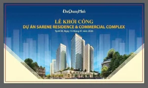 Phối cảnh dự án Sarene Residence & Commercial Complex tại khu đô thị Sala Thủ Thiêm của Đại Quang Minh, đánh dấu sự tái khởi động khu Sala