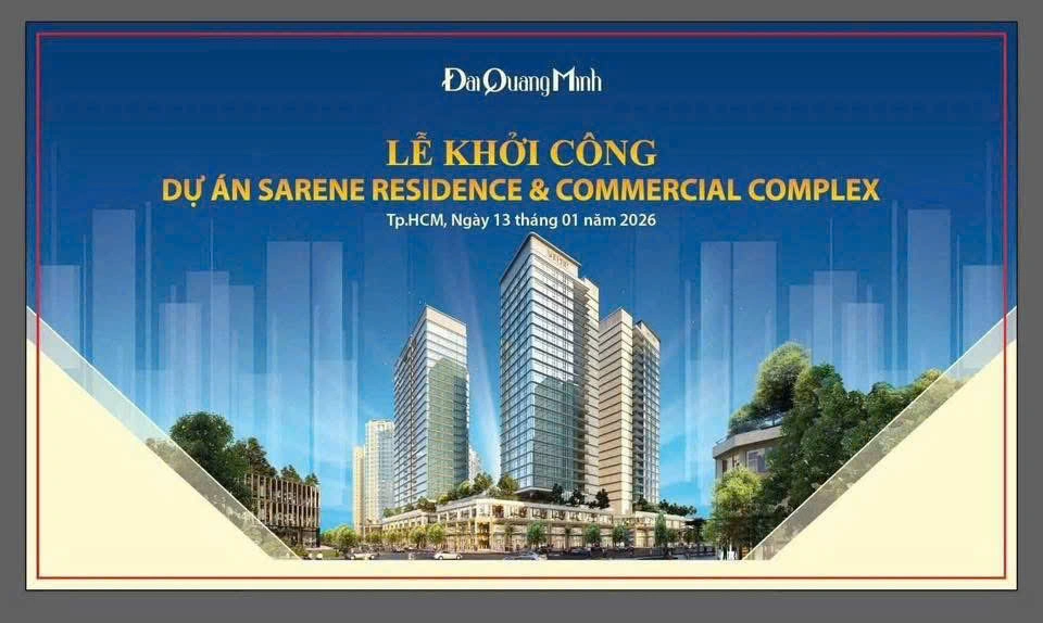 Phối cảnh dự án Sarene Residence & Commercial Complex tại khu đô thị Sala Thủ Thiêm của Đại Quang Minh, đánh dấu sự tái khởi động khu Sala