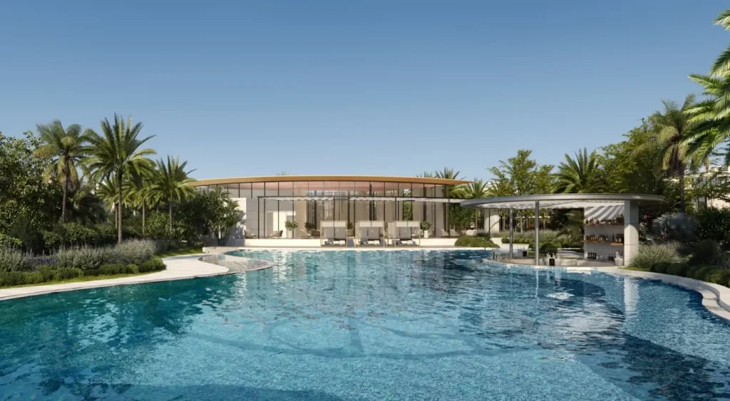 Hồ bơi và clubhouse tại The Rivus Elie Saab