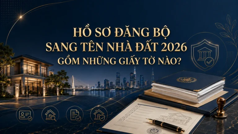 Hồ sơ đăng bộ sang tên nhà đất 2026 gồm những giấy tờ nào