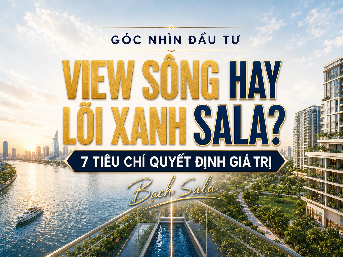 So sánh view sông Sala và lõi xanh qua 7 tiêu chí quyết định giá trị