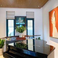 Phòng để đàn piano biệt thự Bason mặt tiền sông Sài Gòn