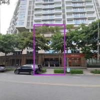 Mặt ngoài tòa Sarica Condominium Sala Thủ Thiêm – vị trí shophouse B-00.08. Ảnh được cung cấp bởi Bạch Sala.