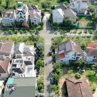 Toàn cảnh khu biệt thự Lan Anh Village Thủ Thiêm với mật độ xây dựng thấp và nhiều cây xanh