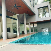 ồ bơi riêng biệt thự compound River Mark Trần Não