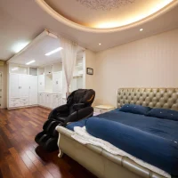 Toàn cảnh phòng ngủ master diện tích lớn tại biệt thự Saigon Pearl